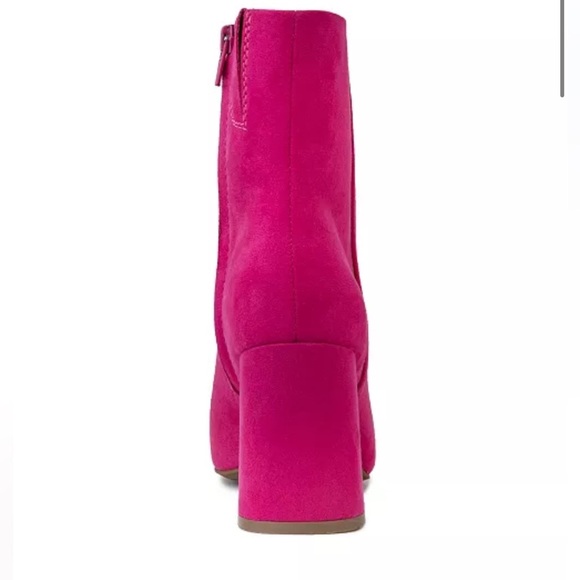 NWT Women's Element Square Toe Dress Booties fuchsia - Picture 3 of 7